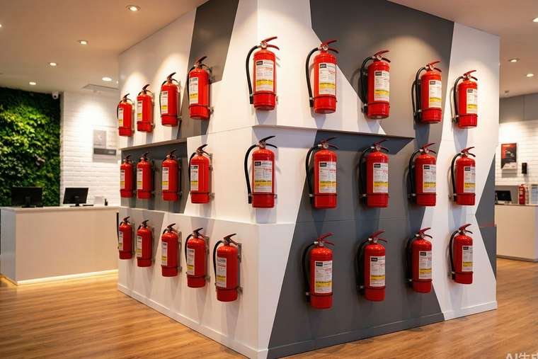 Fire extinguisher showroom